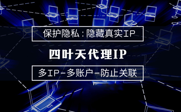 【襄阳代理IP】代理服务器的类型有哪些？四叶天代理IP怎么样